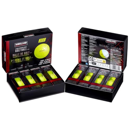 Kirkland V3.0 Neon Yellow Golf Balls