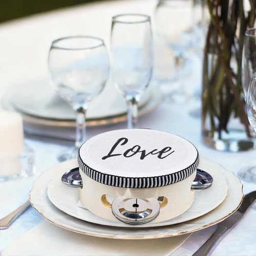 50 Pcs 4 Inch Mini Tambourines Bulk Tambourine For Church Panderos De Danza Cristianos Wedding Tambourines Bulk For Adults Mini Tambourine Panderetas Para Adultos For Church Wedding Charity Party by Liubeili - Image 5