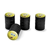 GRAPHICS & MORE Spongebob Surprise Face Tire Rim Wheel Aluminum Valve Stem Caps