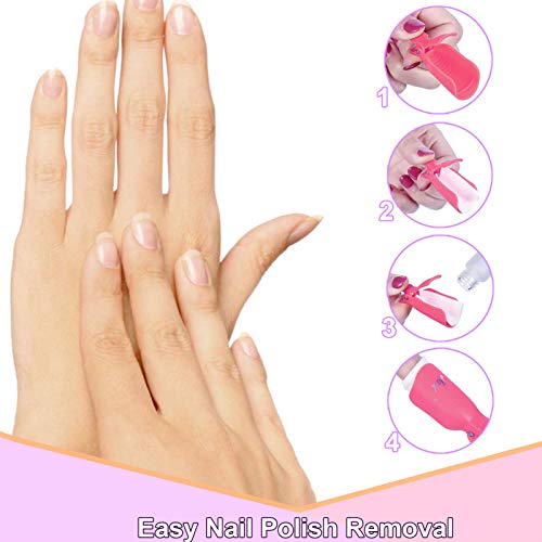STAY GENT Set van 50 Stks Nail Toe Polish Remover Clips Soak Off Clamp Caps Remover, Kleurrijke 2 - Afbeelding 5