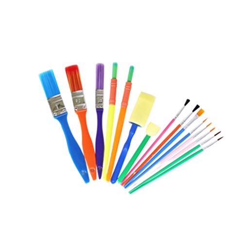 POPETPOP Pcs Crianças Pintura Escovas de 15 Crianças Kit Crianças Pintando Esponjas Pincéis de Pintu