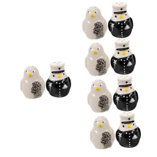 Ciieeo 5 Juegos Tarro De Especias Espolvorear Sal Frasco Sal Pimienta Bote De Condimentos Portátil Sal Marina Rosa Del Embudo Dispensador De Pimienta Salero Cerámica 2 Piezas * 5