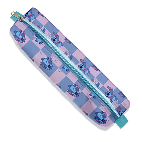 Estojo com Elástico para Fixar Em Caderno PVC Cristal - Stitch