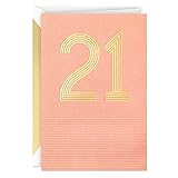 Hallmark Signature 21st Birthday Card (Here's to You)