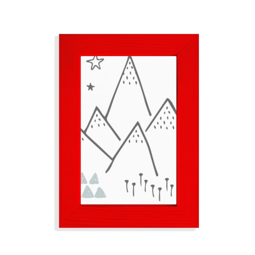 Cadre photo rouge motif étoile cadeau idéal pour une crémaillère ou naissance