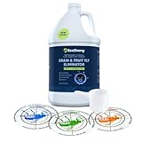 Fruit Fly Drain Treatment | Drain Fly Eliminator | Eliminates Gnats, Sewer Flies and More - Works in All Drains - 128 Fl Oz w Fly Finder
