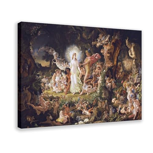 The Quarrel of Oberon et Titania poster WCYB pour décoration murale salon et bureau
