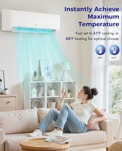 Image of Mini Split Ac /Heating System, 18000 BTU 230V 19 SEER2 Split AC Unit