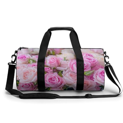 Sac de gym rose blanche compact et léger pour libérer vos mouvements
