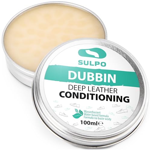 SULPO Dubbin Graisse pour cuir incolore – Soin du cuir : cirage incolore pour cuir lisse – Protège contre l'humidité, le sel et la saleté 100 ml