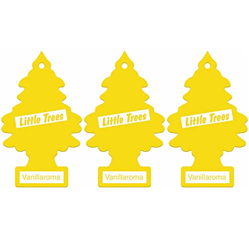 Little Trees Air Freshener Tree LTZ001 Vanillaroma Fragrance For Car Home Boat Caravan - Triple Pack, Vanilla