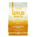 Wild Earth Vegan Dry Dog Food | Plant-Based Maintenance Formula | Vegetarian, Allergy Relief, Veterinarian-Developed for Complete Nutrition | Golden Rotisserie Flavor, 4 Pound Bag