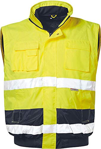 Elysee Warnschutz-Pilotjacke Siegfried, 1 Stück, Größe XL, gelb/marine, 23558-XL