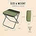 Arimanile Folding Camp Stool, Lightweight Foldable Camping Stool, Compact Mini Chair for Outdoor Activities, Hiking, Fishing, and Travel, Portable and Durable, Holds Up to 265 lbs (Regular)