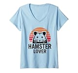 Photo Gallery donna hamster lover design - perfect for small pet enthusiasts maglietta con collo a v Photo Gallery donna hamster lover design - perfect for small pet enthusiasts maglietta con collo a v