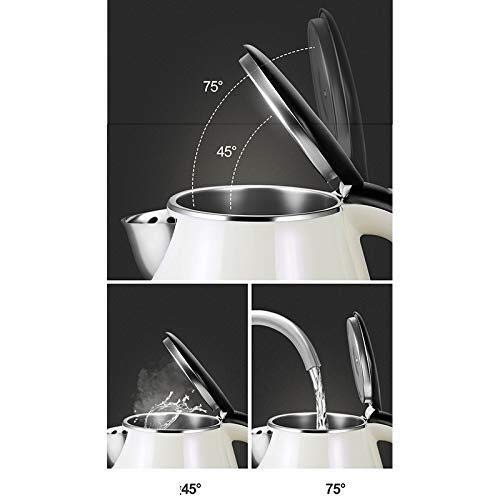 Kettle eléctrico de acero inoxidable 1.8L blanco miniatura 6