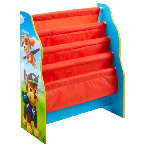 Paw Patrol La Pat' Patrouille Bibliothèque à Pochettes pour Enfants et Rangement de Livres pour...