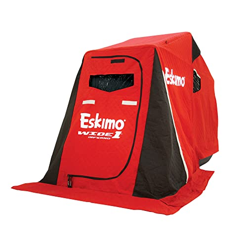Eskimo 15350 Inferno Wide 1 Inferno Insulated Portable Ice Fishing Shelter with 50' Sled & Swivel...