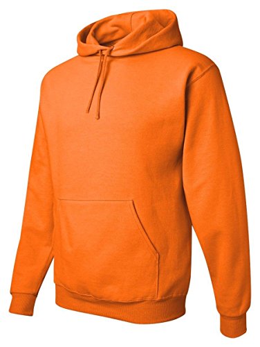 Jerzees Youth NuBlend Hooded Pullover Sweatshirt (Safety Orange) (Small)