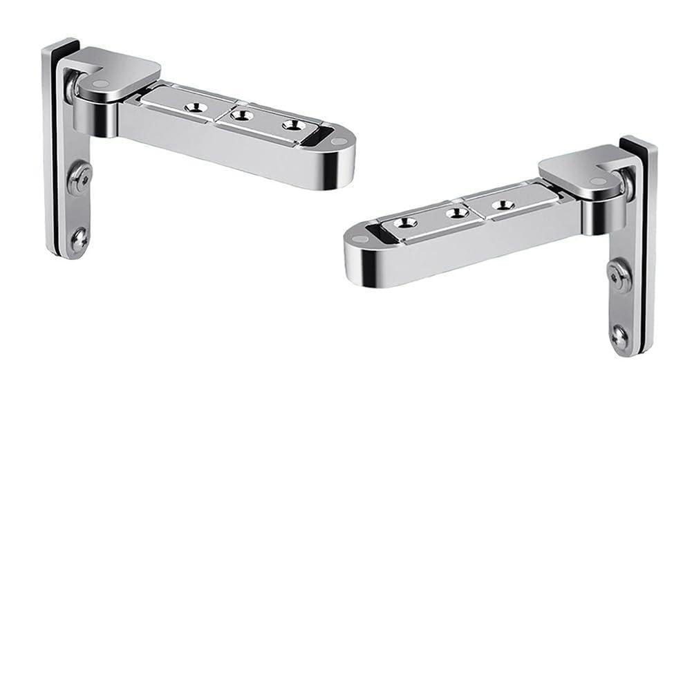 Charnière de porte rotative 3D invisible en alliage haut de gamme argent