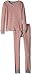 Burt's Bees Baby Infant 100% Organic Cotton 2-Piece Holiday Pajama Set, Cranberry Candy Cane Stripe, 12 Months