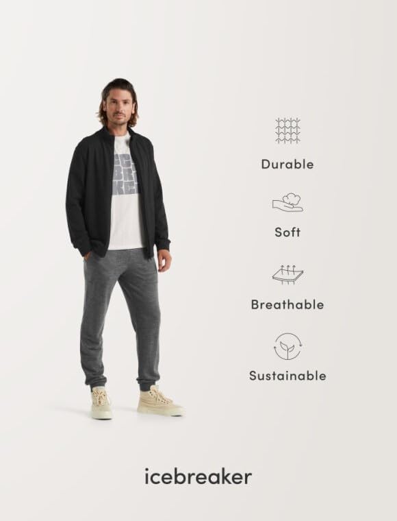 Icebreaker Merino mens Central Classic Ls Zip Hoodie - Image 6