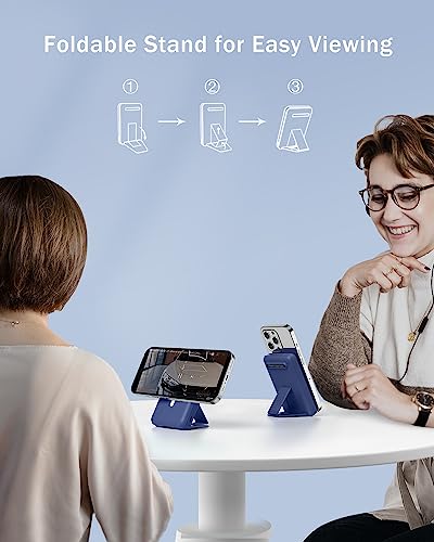 Podoru Wireless Portable Charger, Foldable 10000Mah Magnetic Power Bank With Usbc Cable Led Display 22.5W Pd Fast Charging Lighting Mag-Safe Battery Pack For Iphone 14/13/12/Mini/Pro/Pro Max-Navy Blue #TOP2