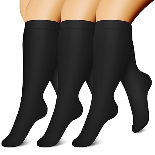Image of Compression Socks (7 Pairs), 15-20 mmhg is BEST Graduated Athletic & Medical for Men & Women, Running, Flight, Travel, Nurses, Pregnant - Boost Performance, Blood Circulation