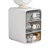 Schreibtisch-Aufbewahrungsschublade, kleiner Organizer mit Schubladen – transparente Schubladen für Schreibtisch, Aufbewahrungs-Organizer Schreibtischzubehör für Arbeitsplatz, Badezimmer, Wohnheim,