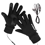 Wiederaufladbare Beheizte Handschuhe - Winddicht zum Beheizen der Hände | Winter-Schneehandschuhe und beheizte Arbeitshandschuhe | Für Männer Und Frauen Outdoor-Sportarten Arbeit Laufen Fahren