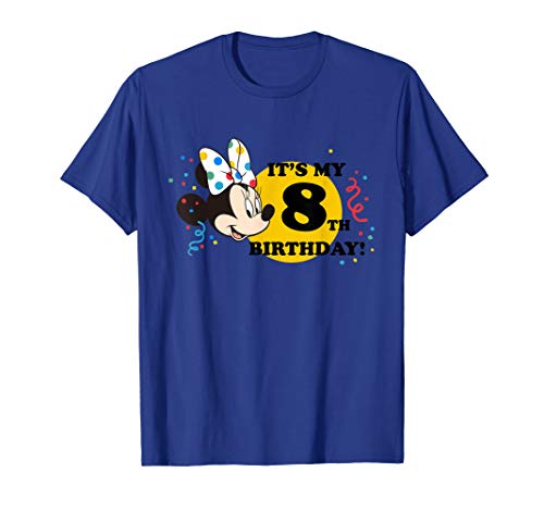 T-shirt Minnie Mouse 8 ans anti irritation coton doux anniversaire Disney