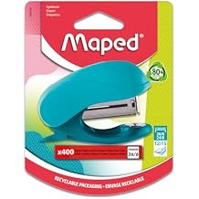 Maped Vivo Mini Stapler & 400 Staples, Assorted Colors 040400