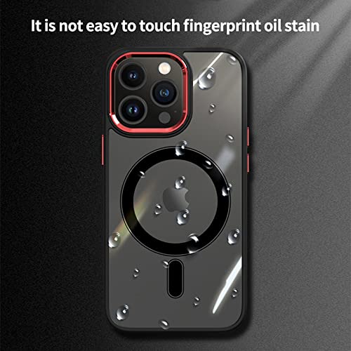 Carcasa magnética iPhone 13 Pro Max antigolpes compatible con carga inalámbrica 6