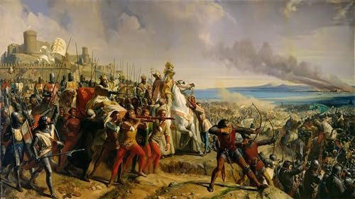 La bataille de Montgisard œuvre classique inspirante tableau toile pour chambre
