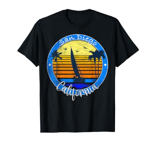 San Diego California Sailing T-Shirt