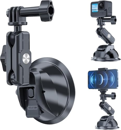 Amazon.co.jp: TELESIN 車載カメラ 吸盤マウントGoPro DJI Insta360 用