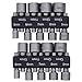 Produktbild behone 2×9 Steckschlüssel Satz Stecknuss Bit Adapter 5mm-13mm Werkzeug Nuss Nüsse Stecknuss Muttern Magnetische Bit-Adapter, 1/4 Zoll, Innensechskant-Muttern für Bohrer oder Akkuschrauber