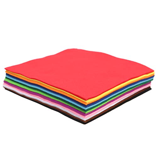Soft Felt Squares, 12x12 Inches, 36PCS in 12 Colors - Assorted Polyester Felt Sheets for DIY, Craft, Sewing, Patches and More | 2mm Thickness - Multiple Colors and Sizes