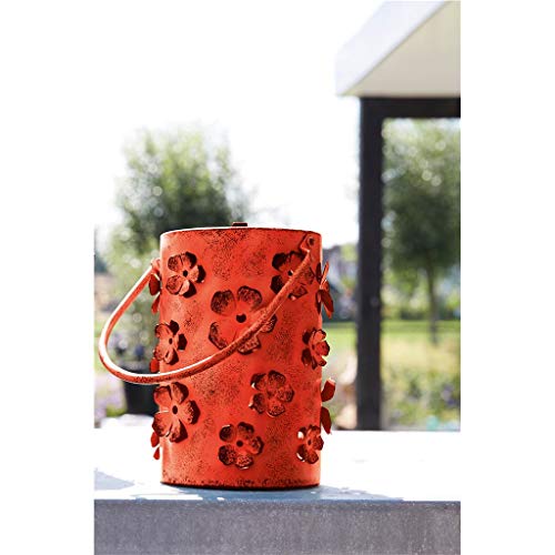Image of Luxform Lighting Daisy Flower LED Solar Lantern (Red)