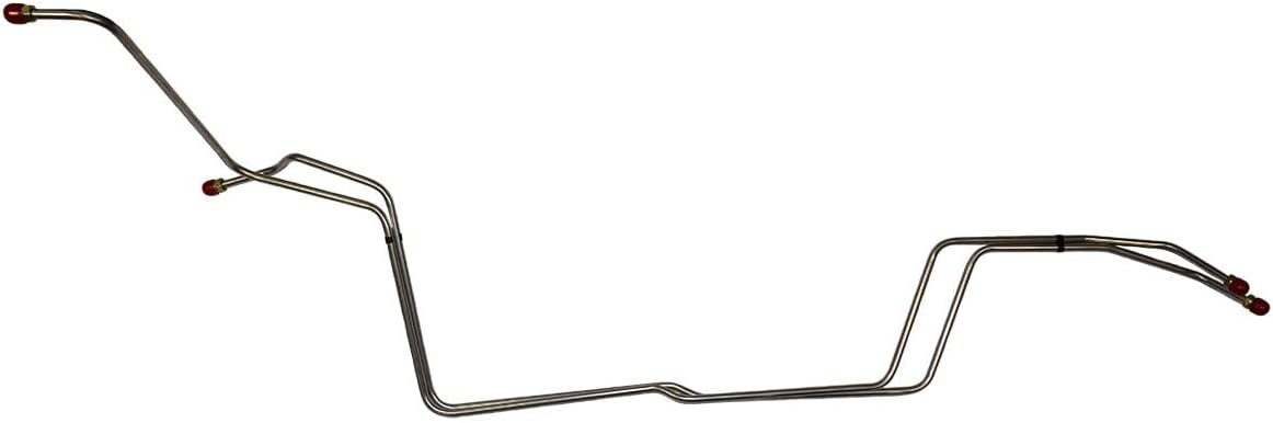 Inline Tube Compatible with 1994-97 Chevrolet S-10 GMC S-15 Sonoma Blazer Jimmy 2/4WD 2.2L/4.3L 5/16" Trans Cooler Lines 2pc, Stainless