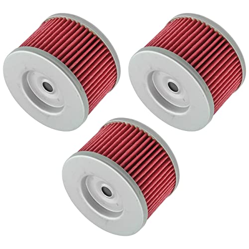 Caltric 3 Pack Oil Filter Compatible with Honda Xr650L Xr-650L Xr650R Xr-650R Xr 650R 1993-2025