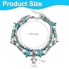 ARHZ Bohême Bracelets De Cheville Pour Femme - à Deux Étages Bracelet Cheville - Étoile De Mer Tortue De Mer Perlé Bracelet De Cheville - Accessoires De Plage Pour Dames Et Filles #1