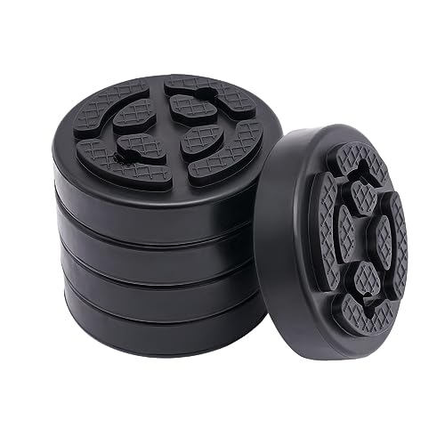 PERFERATE 5 unidades de almohadillas redondas de goma para brazos de elevador de coche, bloques de elevación de 30 mm de grosor, accesorios para elevadores de 2 postes