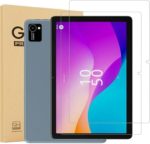 2 Pack Glass Screen Protector for Aiprotablet K10 10.1 Tablet - Tempered Glass Film/High Definition/9H Hardness image 2