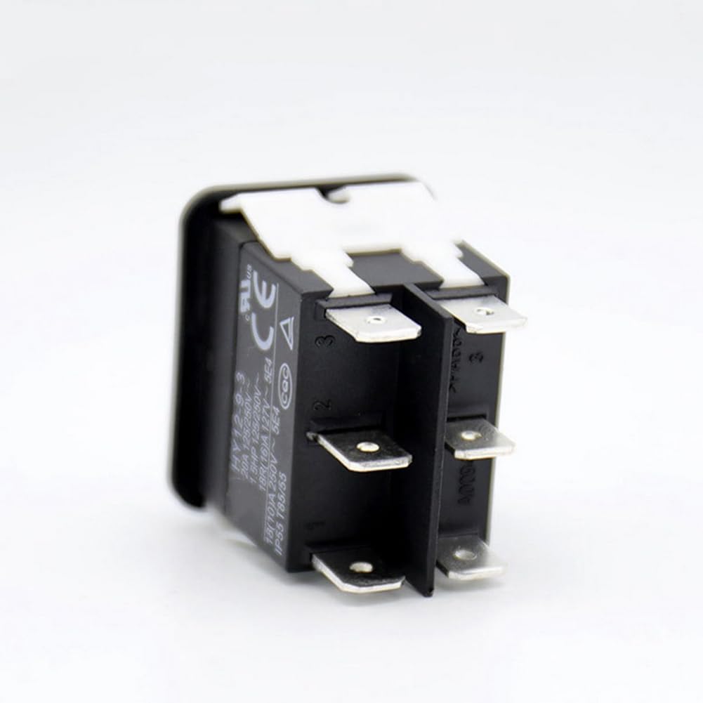Nagoyuki Rocker Switch, HY12-9-3 6Pins Industrial Electric Rocker Switch 125V/250V Pushbutton - Image 4