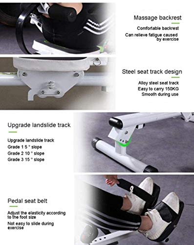 Image of Foldable Rowing Machines Starry Sky Home Rowing Machine Hydraulic Double-Paddle Adjustable Resistance LED Display Foldable Design Suitable for Home Fitness Exercise