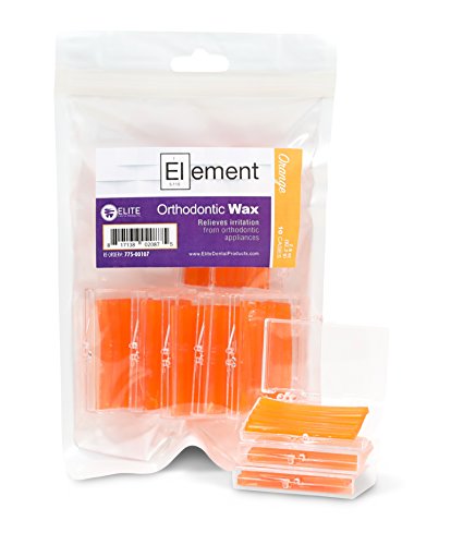 Element Dental Orthodontic Wax 10 Pack-10 Colors/scents Available (Orange/Orange)