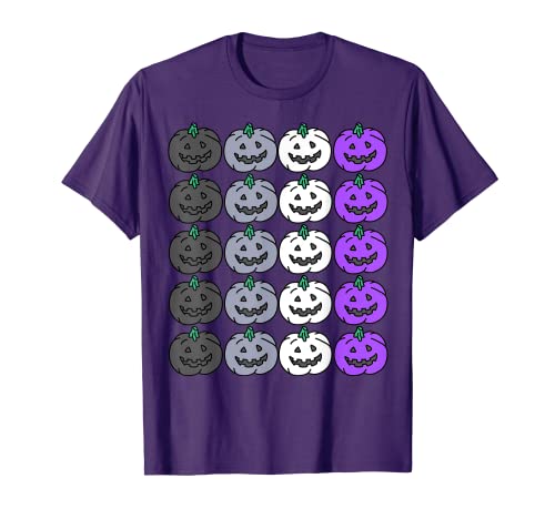 Asexual Halloween Pumpkin Funny LGBTQ for Gay Halloween T-Shirt