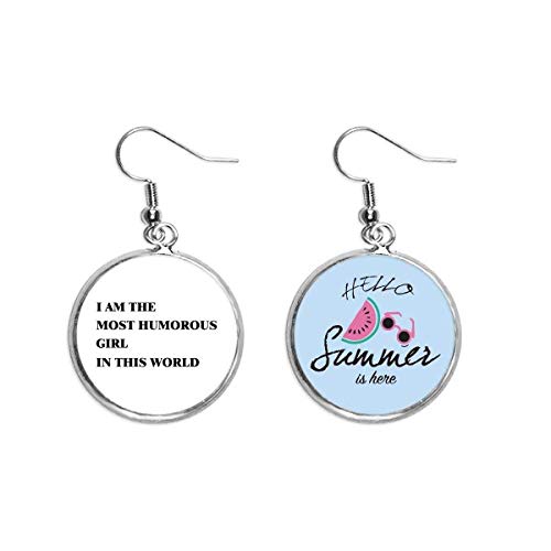Pendientes de sandía chica divertida para expresar tu alegría y frescura veraniega