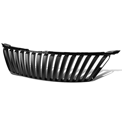 Black Badgeless Vertical Style Front Upper Bumper Grille Compatible with Lexus IS250 IS350 06 07 08 2006 2007 2008